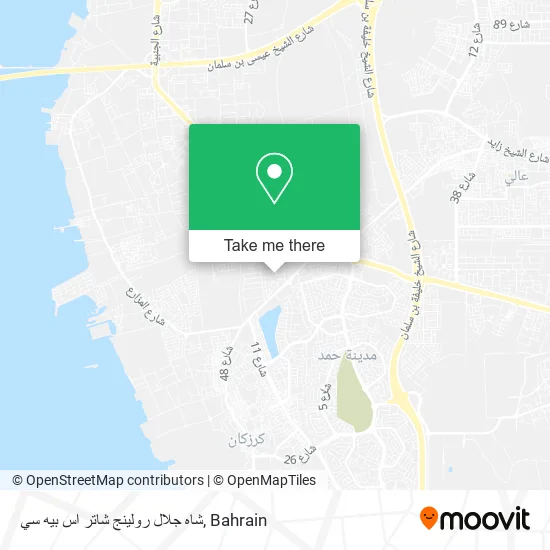 شاه جلال رولينج شاتر اس بيه سي map