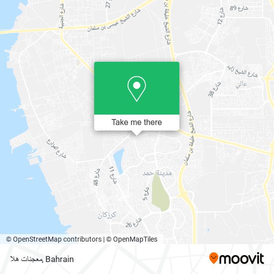 معجنات هلا map