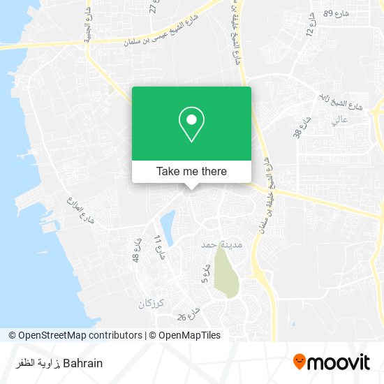 زاوية الظفر map