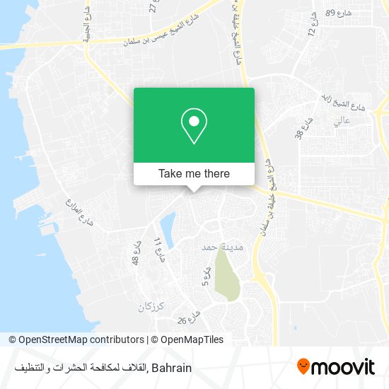 القلاف لمكافحة الحشرات والتنظيف map