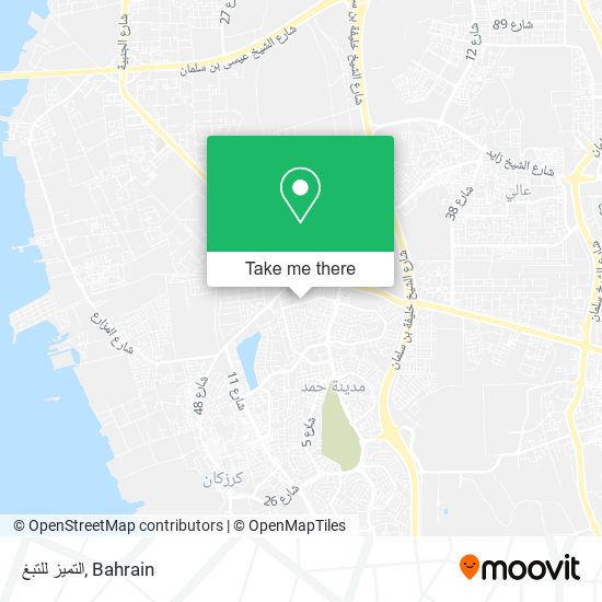 التميز للتبغ map
