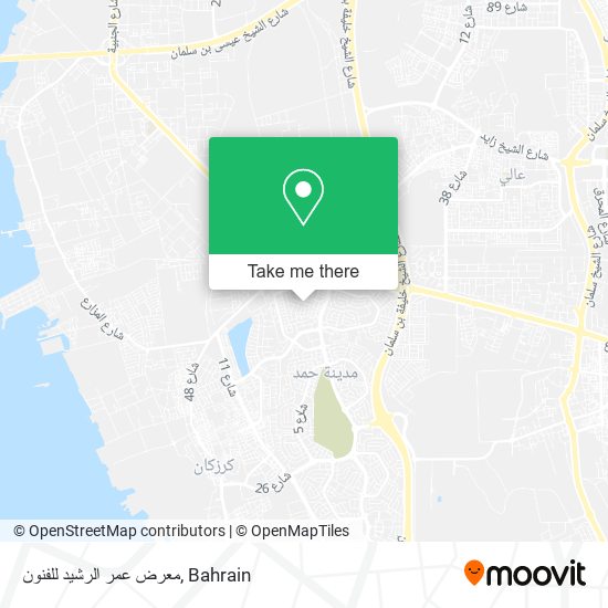 معرض عمر الرشيد للفنون map
