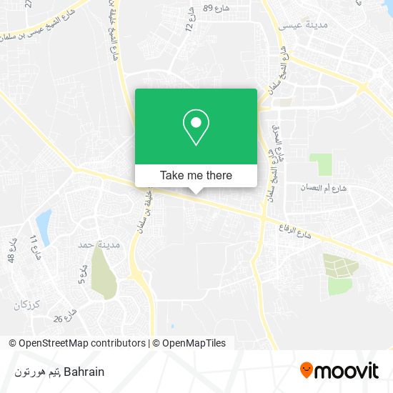 تيم هورتون map