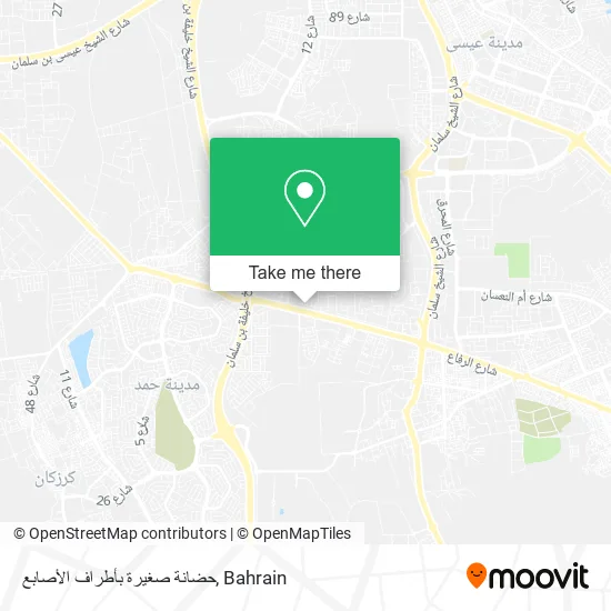 حضانة صغيرة بأطراف الأصابع map