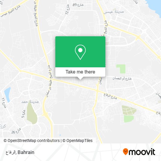 الرفاع map