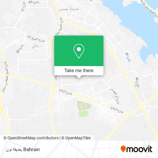 حديقة نون map