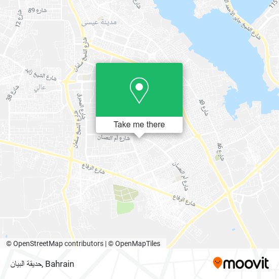 حديقة البيان map