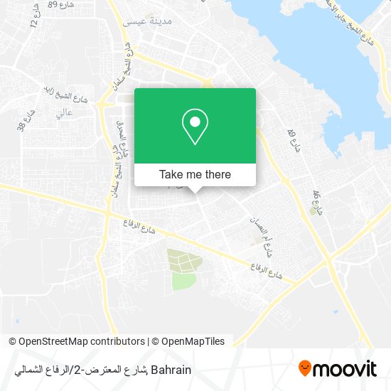 شارع المعترض-2/الرفاع الشمالي map