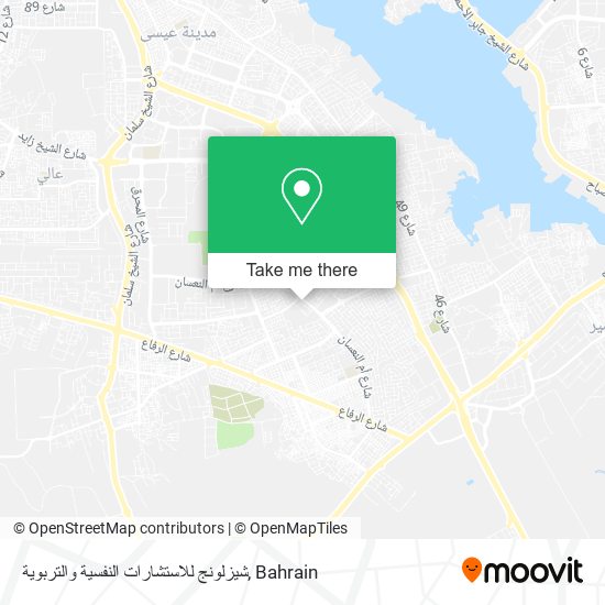 شيزلونج للاستشارات النفسية والتربوية map