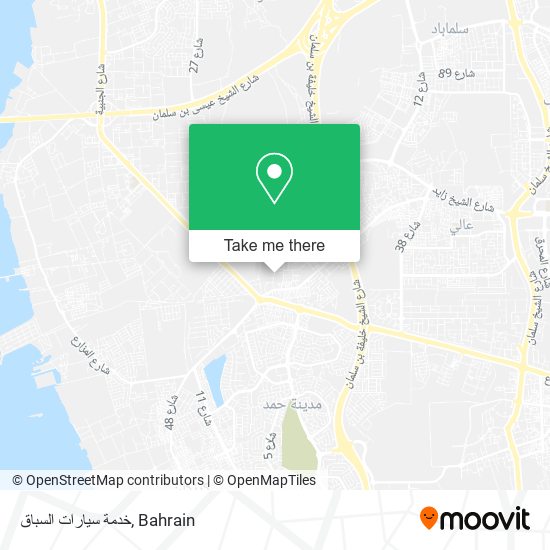 خدمة سيارات السباق map