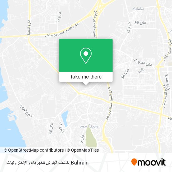 كاشف البلوش للكهرباء والإلكترونيات map