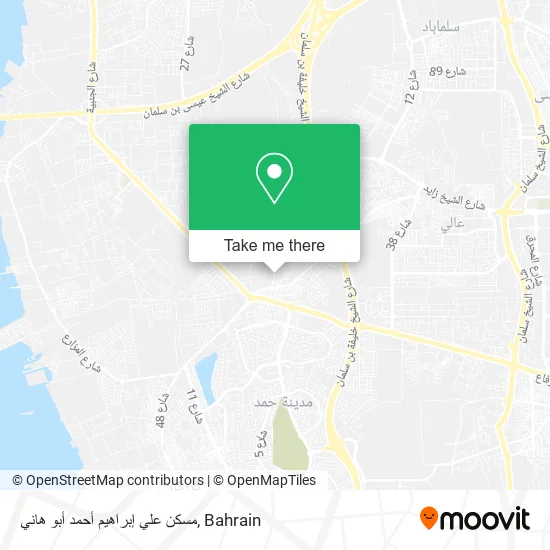 مسكن علي إبراهيم أحمد أبو هاني map