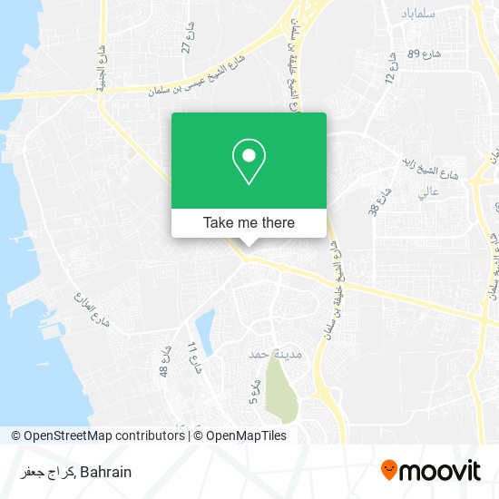 كراج جعفر map