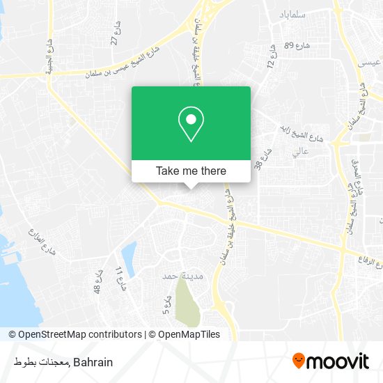 معجنات بطوط map