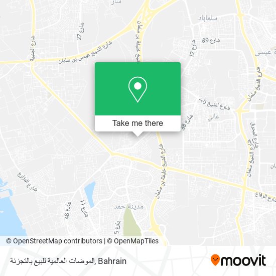 الموضات العالمية للبيع بالتجزئة map