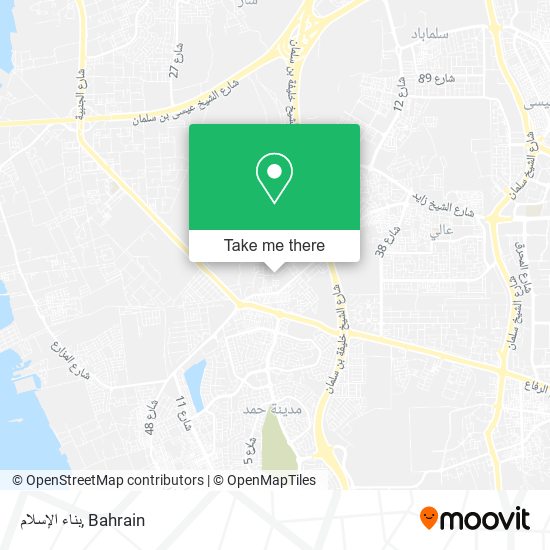 بناء الإسلام map