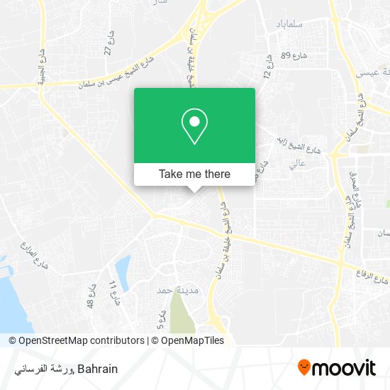 ورشة الفرساني map