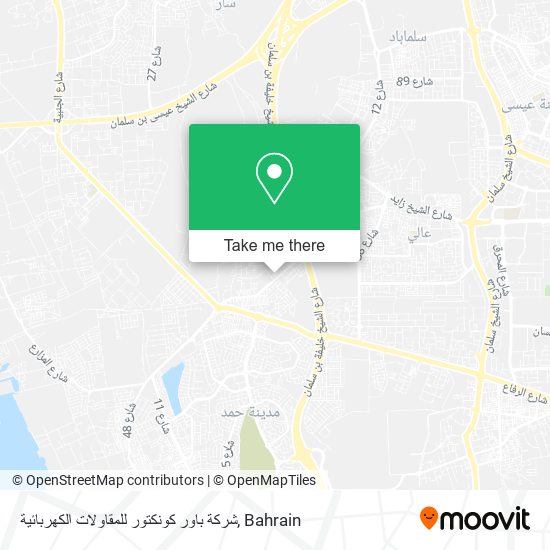 شركة باور كونكتور للمقاولات الكهربائية map