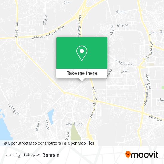 غصن البنفسج للتجارة map