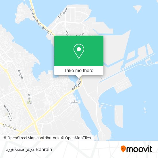 مركز صيانة فورد map