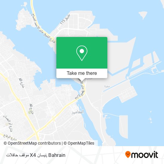 موقف حافلات X4 نيسان map