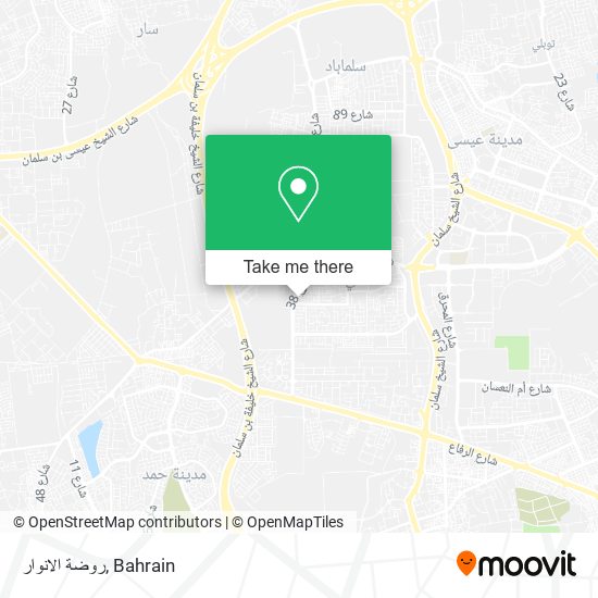 روضة الانوار map