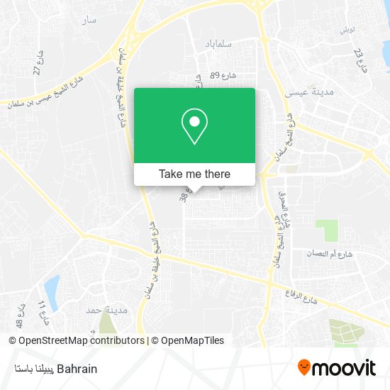 يبيلنا باستا map