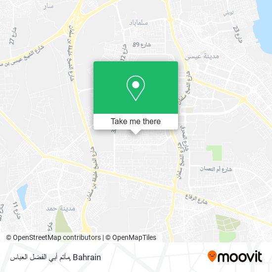 مأتم أبي الفضل العباس map