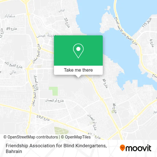 الصداقة لرياض الأطفال المكفوفين map