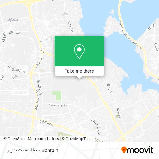 محطة باصات مدارس map