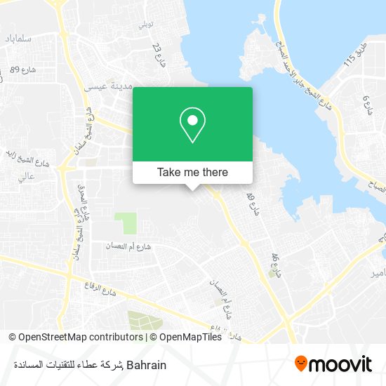 شركة عطاء للتقنيات المساندة map