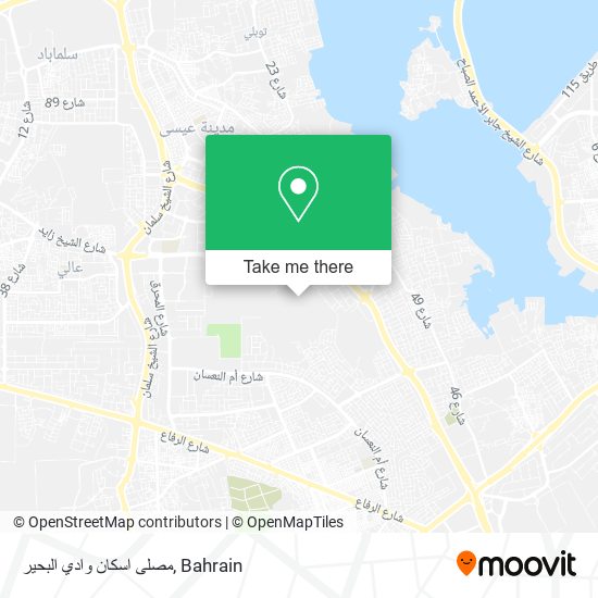 مصلى اسكان وادي البحير map