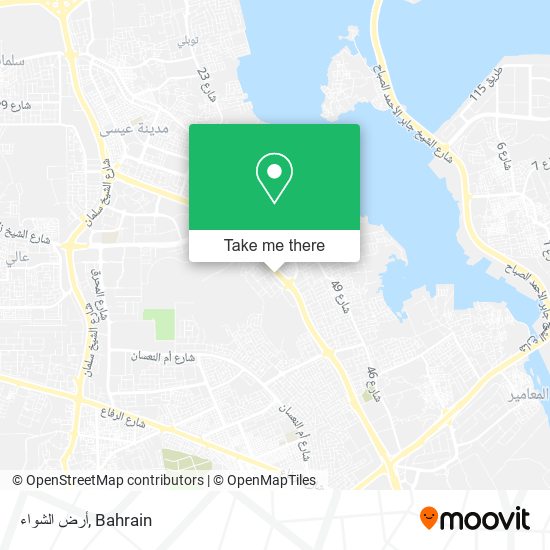 أرض الشواء map