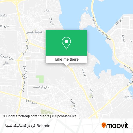فود تراك ساليمك للباجة map