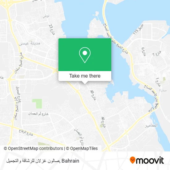 صالون غزلان للرشاقة والتجميل map