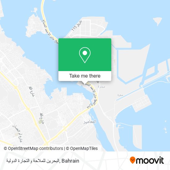 البحرين للملاحة والتجارة الدولية map