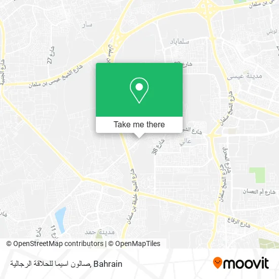 صالون اسيما للحلاقة الرجالية map