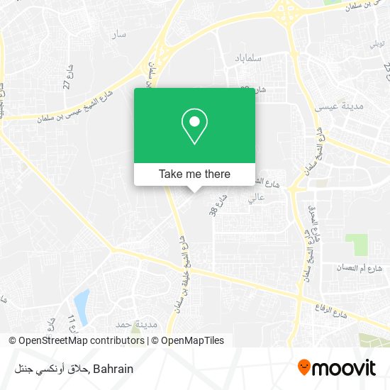 حلاق أونكسي جنتل map