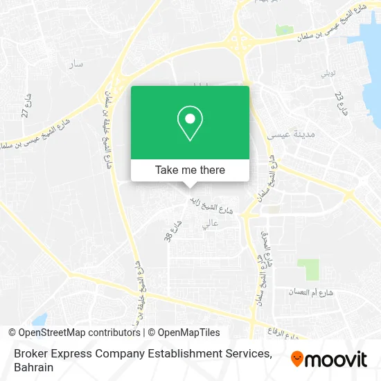 Broker Express Company Establishment Services map