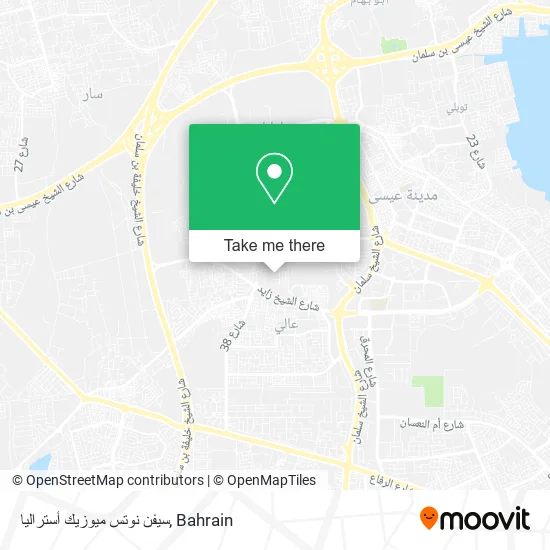 سيفن نوتس ميوزيك أستراليا map
