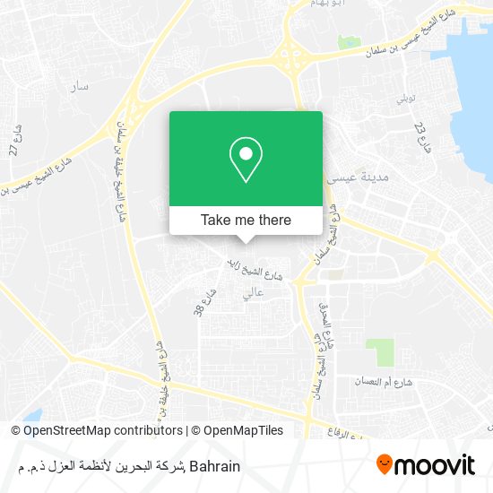 شركة البحرين لأنظمة العزل ذ.م. م map