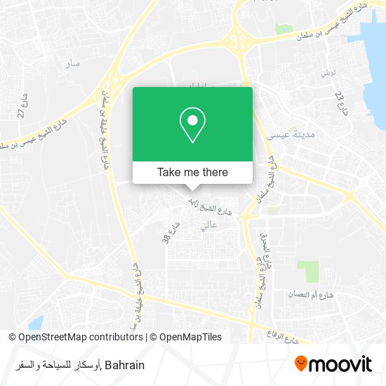 أوسكار للسياحة والسفر map