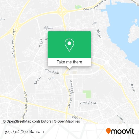 مركز تسوق ونج map