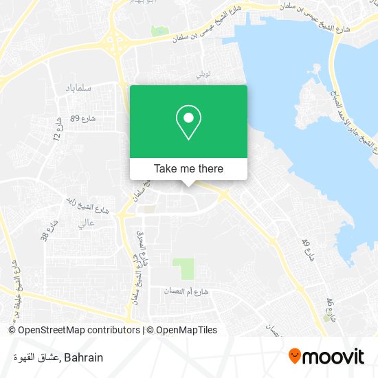 عشاق القهوة map