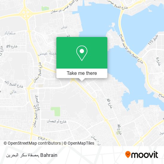 مصفاة سكر البحرين map