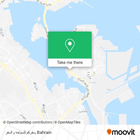 سفركم للسياحه والسفر map