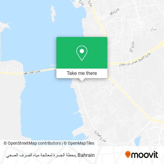 محطة الجسرة لمعالجة مياه الصرف الصحي map