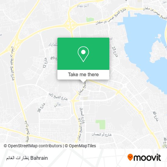 نظارات الغانم map