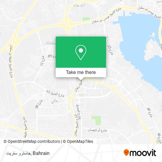 جاسترو ستريت map