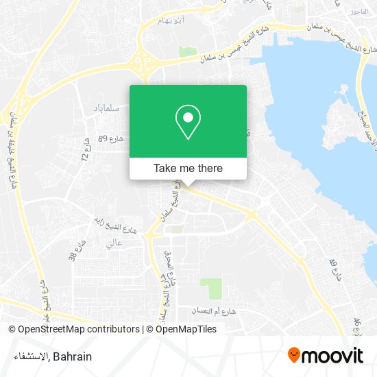 الاستشفاء map